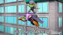 Its Just Getting Started Green Goblin GIF - Its Just Getting Started Green Goblin Spidey And His Amazing Friends GIFs