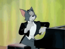 Tom And Jerry Pianist GIF - Tom And Jerry Tom Pianist GIFs