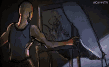Sketched Horror Animated Terror GIF - Sketched Horror Animated Terror Sketches GIFs