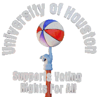 University Of Houston Supports Voting Rights For All Sticker - University Of Houston Supports Voting Rights For All University Of Houston Supports Voting Rights University Of Houston Supports Voting Stickers