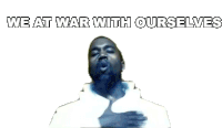 We At War With Ourselves Kanye West Sticker - We At War With Ourselves Kanye West Jesus Walks Song Stickers