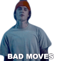 Bad Moves Justin Bieber Sticker - Bad Moves Justin Bieber Monster Song Stickers