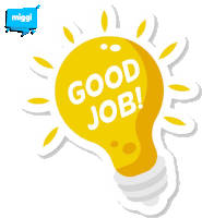 Miggi Good Job Sticker - Miggi Good Job Stickers