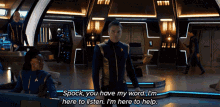 Spock You Have My Word Anson Mount GIF - Spock You Have My Word Anson Mount Captain Christopher Pike GIFs