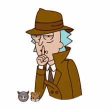 Rick And Morty Shh GIF - Rick And Morty Shh Secretive GIFs