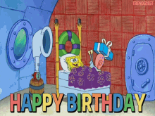Happy Birthday Spongebob GIF - Happy Birthday Spongebob Birthday Party GIFs