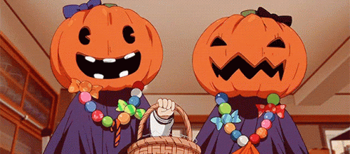 Anime Halloween GIF - Anime Halloween Pumpkin - Discover &amp; Share GIFs
