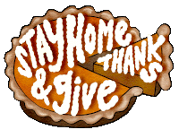 Stay Home And Give Thanks Thankful Sticker - Stay Home And Give Thanks Give Thanks Thankful Stickers