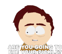 Are You Going To Eat Your Pickle The Pickle Kid Sticker - Are You Going To Eat Your Pickle The Pickle Kid S11e14 Stickers