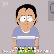 What More Do You Want From Me Chris GIF - What More Do You Want From Me Chris South Park GIFs