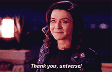 Greys Anatomy Amelia Shepherd GIF - Greys Anatomy Amelia Shepherd Thank You Universe GIFs