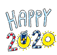 Happy2020 Red Bull Sticker - Happy2020 Red Bull Happy New Year Stickers