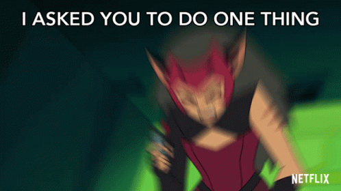 I Asked You To Do One Thing Catra GIF - I Asked You To Do One Thing Catra Shera And The Princesses Of Power GIFs