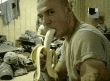 Military Banana GIF - Military Banana Sucking GIFs