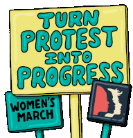 Turn Protest Into Progress Protest Sticker - Turn Protest Into Progress Protest Protest Sign Stickers