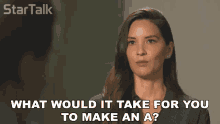 What Would It Take For You To Make An A Olivia Munn GIF - What Would It Take For You To Make An A Olivia Munn Startalk GIFs