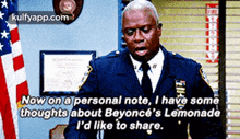 Now On A Personal Note, I Have Somethoughts About Beyoncé'S Lemonadei'D Like To Share..Gif GIF - Now On A Personal Note I Have Somethoughts About Beyoncé'S Lemonadei'D Like To Share. Andre Braugher GIFs