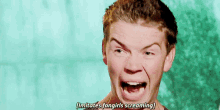 Will Poulter Fangirling GIF - Will Poulter Fangirling Interview GIFs