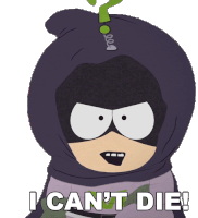 I Cant Die Mysterion Sticker - I Cant Die Mysterion Kenny Mccormick Stickers