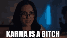 Karma Is A Bitch Camila Mendes GIF - Karma Is A Bitch Karma Camila Mendes GIFs