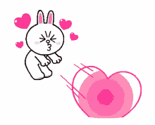 cony rabbit bunny love kiss my love for you