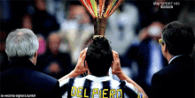 Juventus Del Piero Alessandro Scudetto Coppa Vincere Vincitori Goal Evviva Seriea GIF - Champions League Italian Football Team Soccer GIFs