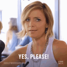 Into It GIF - Christine Lakin Yes Please Hollywood Darlings GIFs