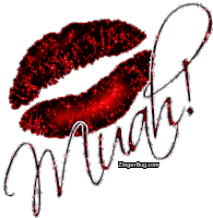 Mwah Red Lips Sticker - Mwah Red Lips I Love You Stickers