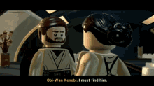 Lego Star Wars Obi Wan Kenobi GIF - Lego Star Wars Obi Wan Kenobi I Must Find Him GIFs