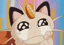 Cuando Algo De Hace Llorar De Felicidad GIF - Meowth Pokemon Llorar De Felicidad GIFs