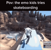 Emo Kid GIF - Emo Kid Skateboarding GIFs