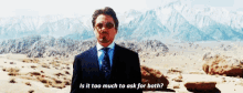 Marvel Iron Man GIF - Marvel Iron Man Is It Too Much To For Both GIFs