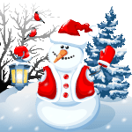 Boldog Karácsonyt Snowman Sticker - Boldog Karácsonyt Snowman Santa Hat Stickers