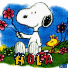 Hola Snoopy GIF - Hola Snoopy Hello GIFs