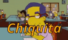 Millhouse Levantando La Ceja GIF - Millhouse Los Simpson Chiquita GIFs