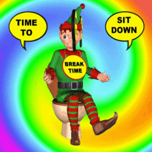 Its Break Time Time To Sit Down GIF - Its Break Time Time To Sit Down Have A Rest GIFs