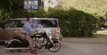 One Down Four GIF - Daddys Home Will Ferrell Motorcycle GIFs