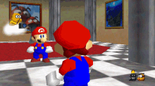 Mario Meets Super Mario GIF - Mario Meets Super Mario Game GIFs