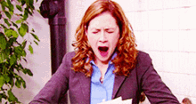 The Office Pam Beesly GIF - The Office Pam Beesly Tired GIFs