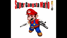 Mario Gangsta GIF - Mario Gangsta Sound Of Poggers GIFs