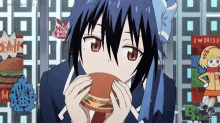 Tsugumi Burger GIF - Tsugumi Burger Anime GIFs