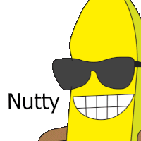 Banana Nutty Sticker - Banana Nutty Bananaman Stickers