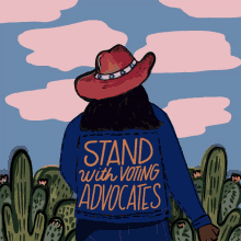 Stand With Voting Advocates Cowgirl GIF - Stand With Voting Advocates Cowgirl Thanks Texas Democrats For Fighting For Voting Rights GIFs