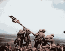 Soldiers GIF - Flag Soldiers America GIFs