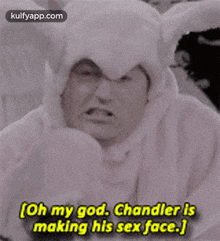 (Oh My God. Chandler Ismaking His Sex Face.].Gif GIF - (Oh My God. Chandler Ismaking His Sex Face.] Friends Hindi GIFs
