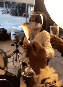 champagne cheers bonang matheba congratulations