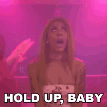 Hold Up Baby Rico Nasty GIF - Hold Up Baby Rico Nasty Block List Song GIFs