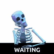 Waiting Skeleton GIF - Waiting Wait Skeleton GIFs