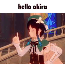 Hello Hello Akira GIF - Hello Hello Akira Genshin Impact GIFs