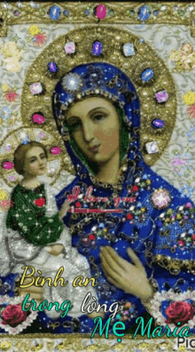 l%C3%AAnh%C3%A2n binh an trong virgin mary sparkle jesus